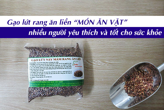 gạo lứt rang ăn liền